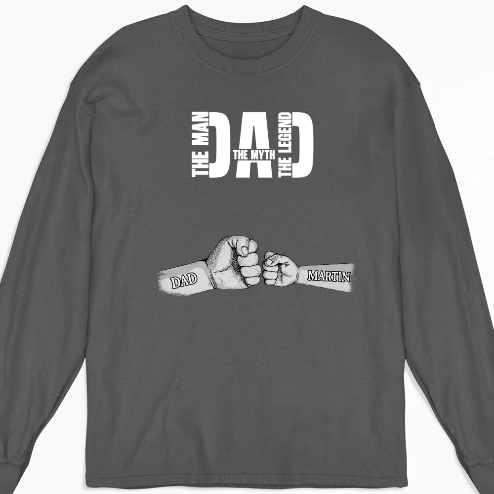 Dad The Man The Myth The Legend - Personalized Custom Shirt - Image 11