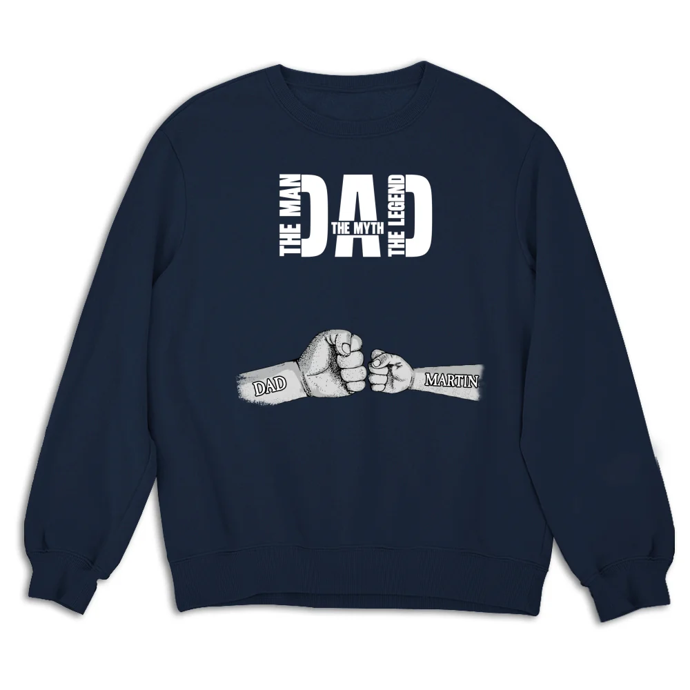Dad The Man The Myth The Legend - Personalized Custom Shirt - Image 15