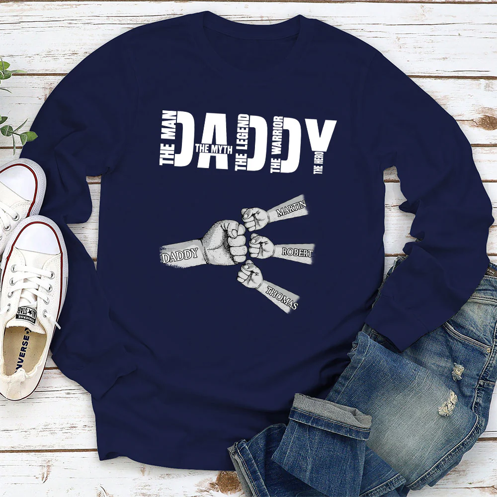 Dad The Man The Myth The Legend - Personalized Custom Shirt - Image 3