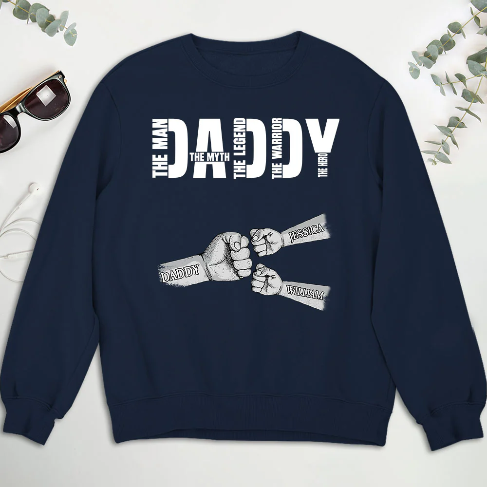 Dad The Man The Myth The Legend - Personalized Custom Shirt - Image 5