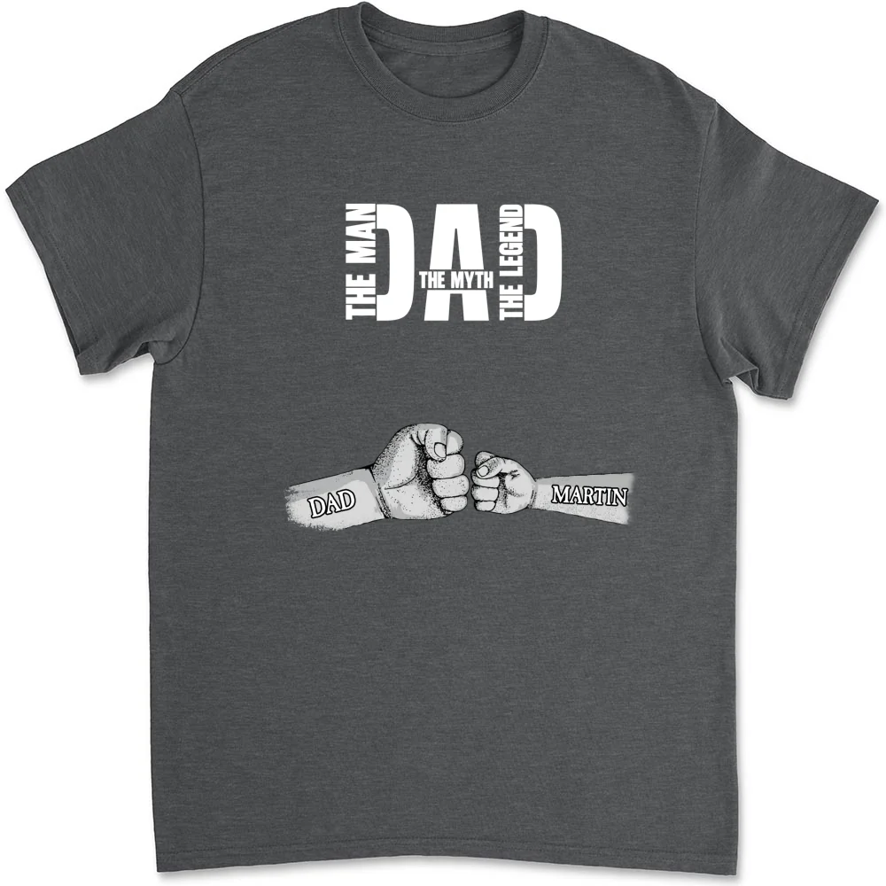 Dad The Man The Myth The Legend - Personalized Custom Shirt - Image 7