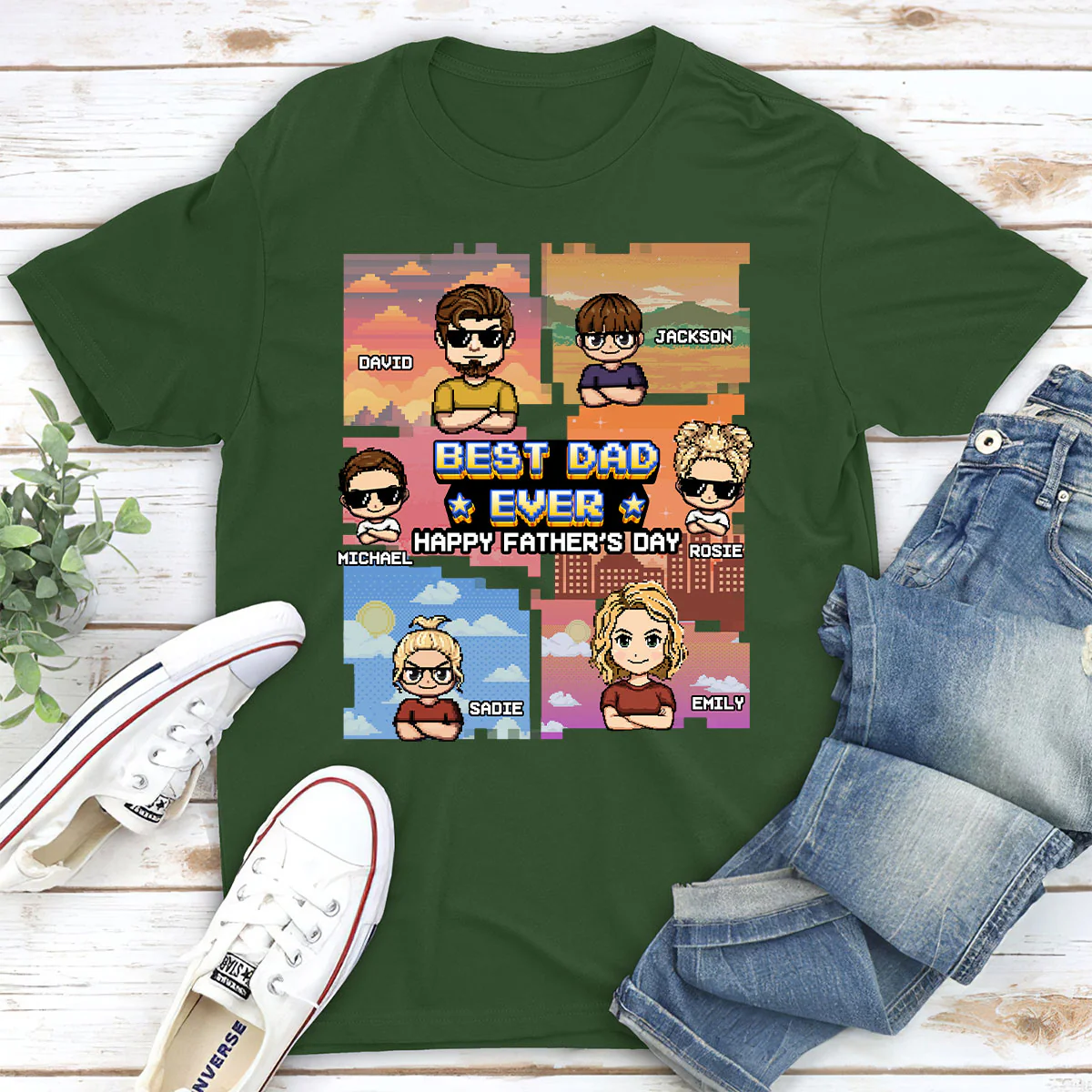Dad Unlocked Legendary Status Achieved - Personalized Custom Shirt - Image 3