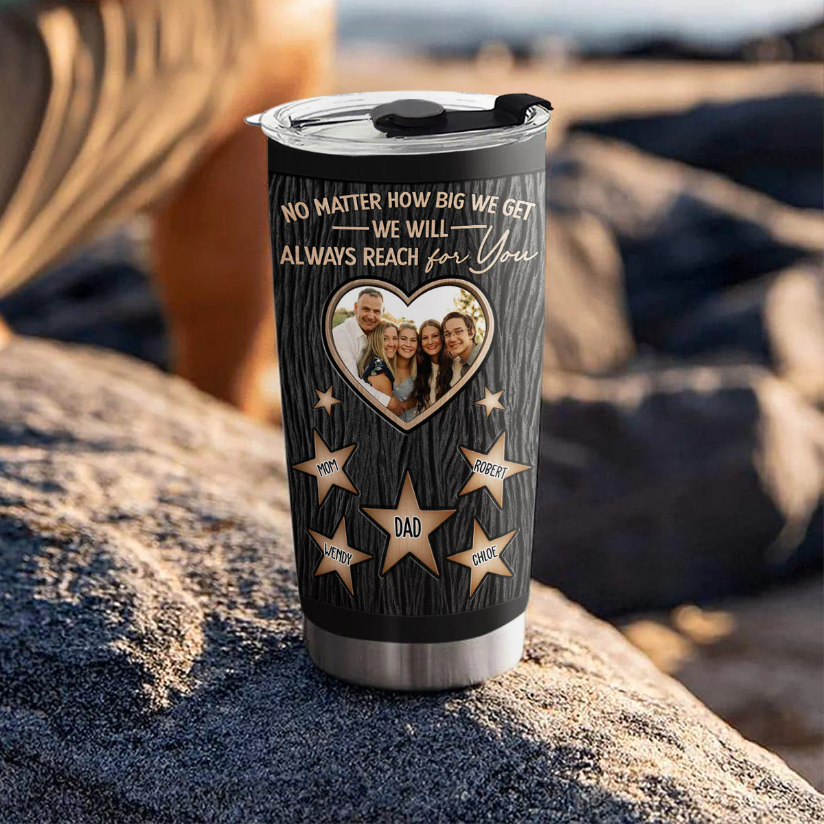 Dad We Will Always Reach For You - Personalized Custom Tumbler - Image 4