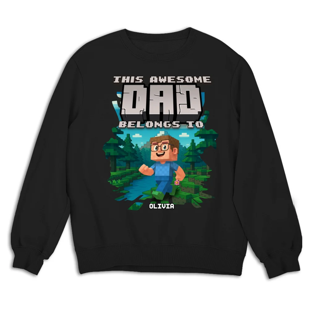 This Awesome Dad Belongs To Me - Personalized Custom Shirt - Image 13