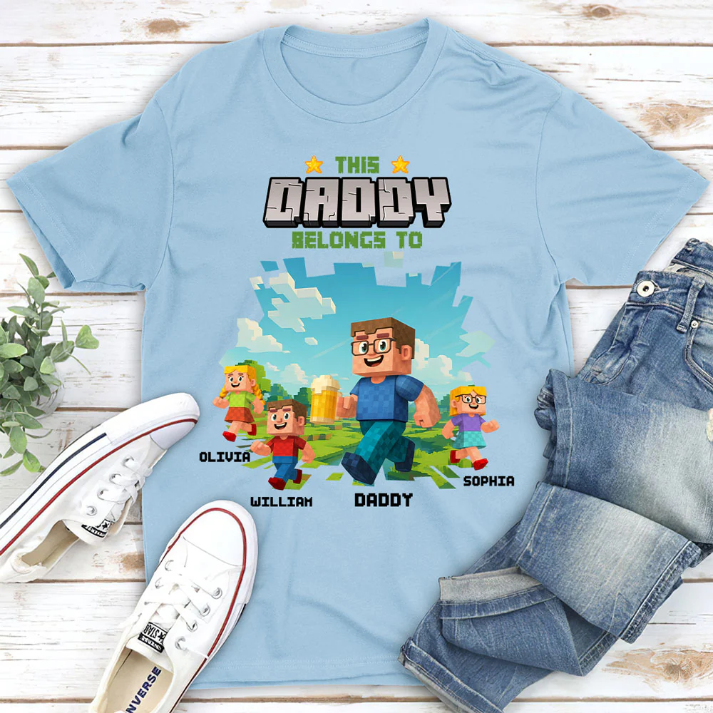 Dad We Belong To You - Personalized Custom Shirt - Image 2