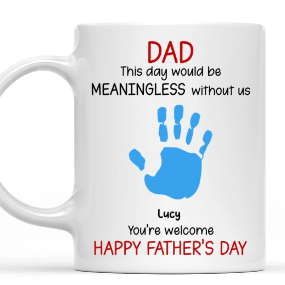 Daddy And His Kids - Personalized Custom Coffee Mug - Image 6