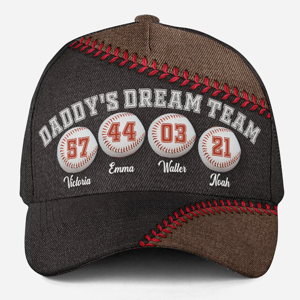 Daddy Dream Team - Personalized Classic Cap