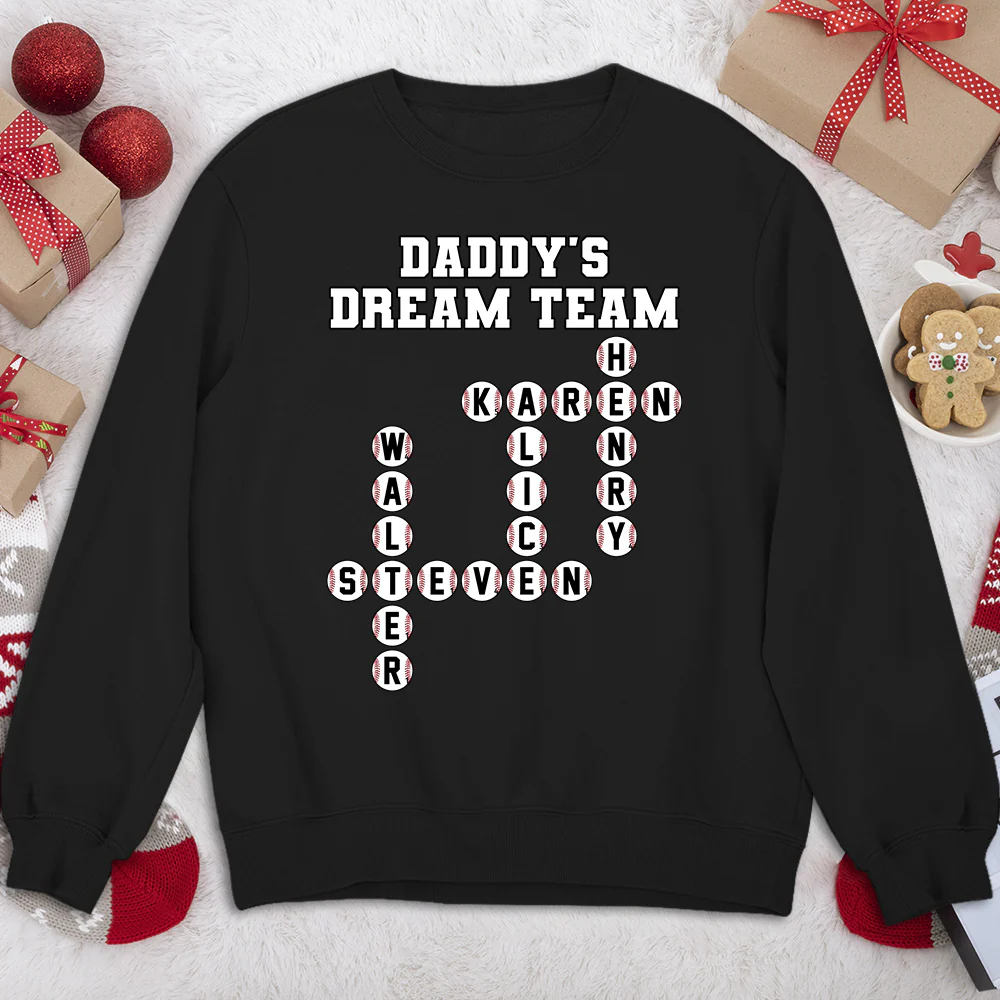 Daddy Dream Team - Personalized Custom Shirt - Image 4
