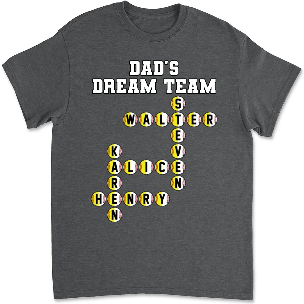 Daddy Dream Team - Personalized Custom Shirt - Image 7