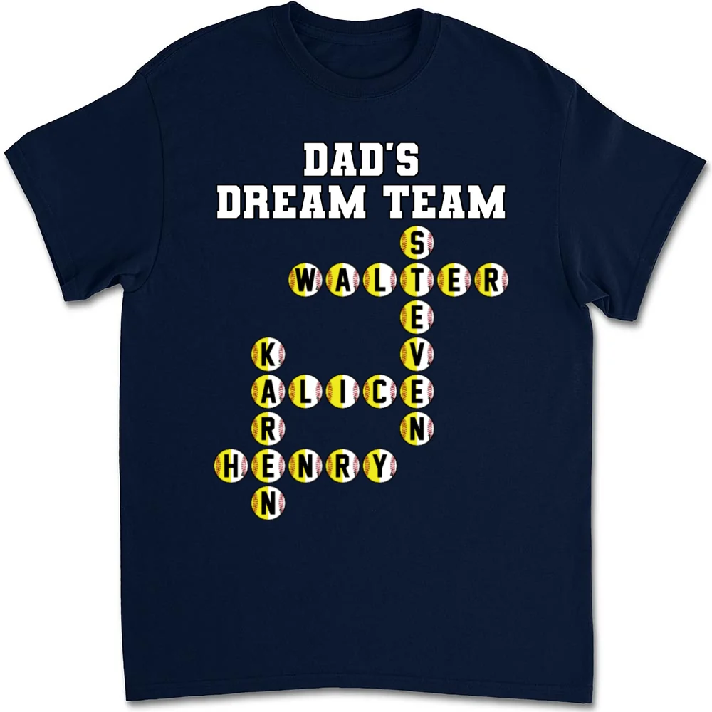 Daddy Dream Team - Personalized Custom Shirt - Image 9