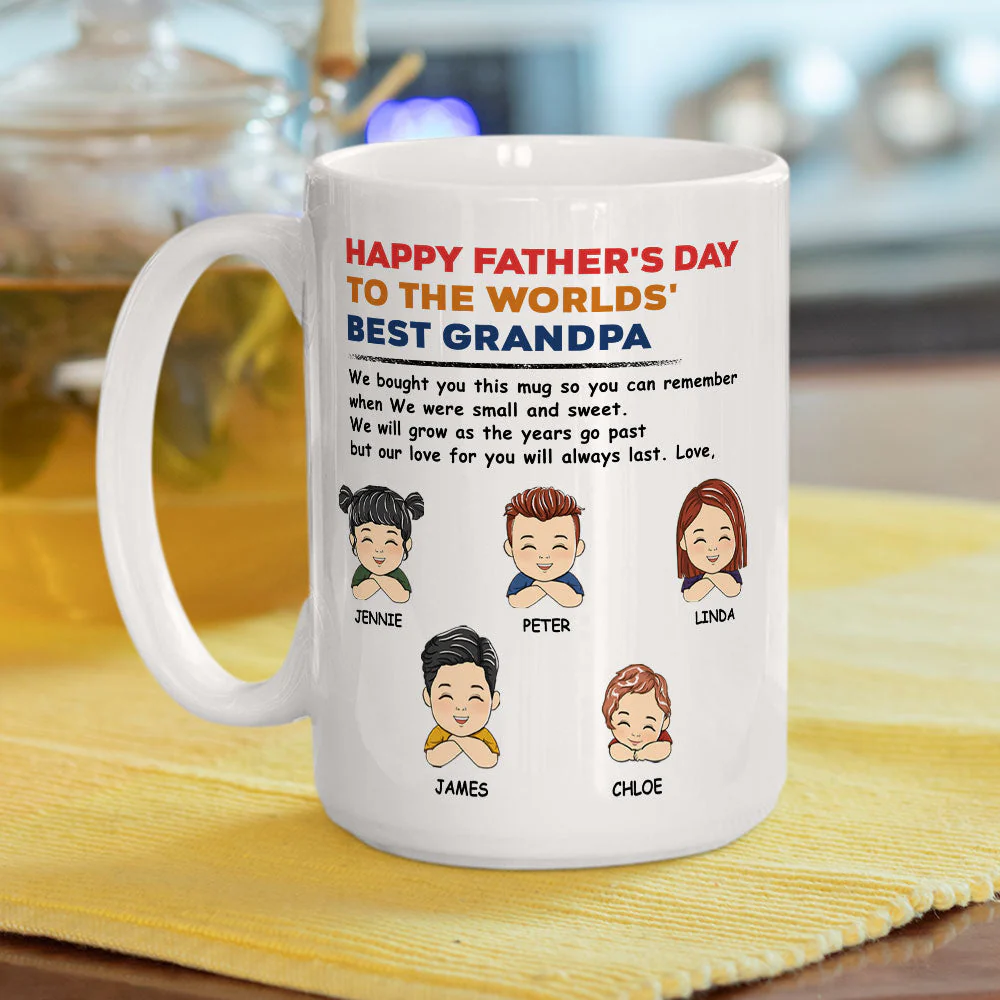 Daddy Happy Fathers Day - Personalized Custom Coffee Mug - Image 5