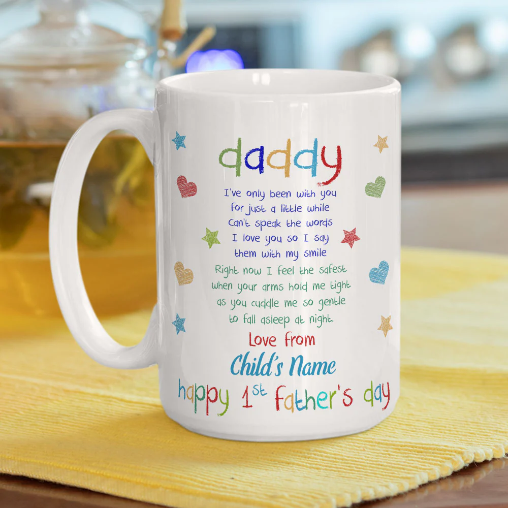 Daddy Hold Me - Personalized Custom Coffee Mug - Image 6