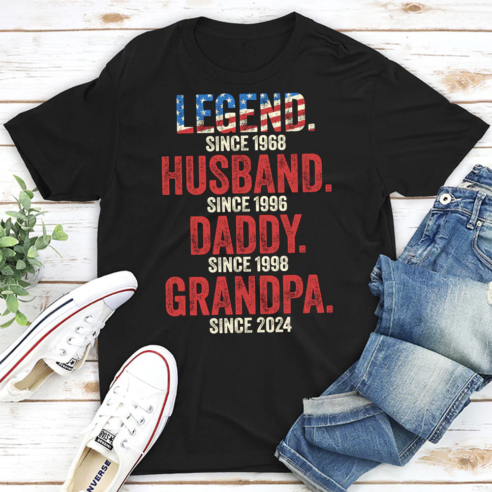 Daddy Is A Legend  - Personalized Custom Shirt - Image 4