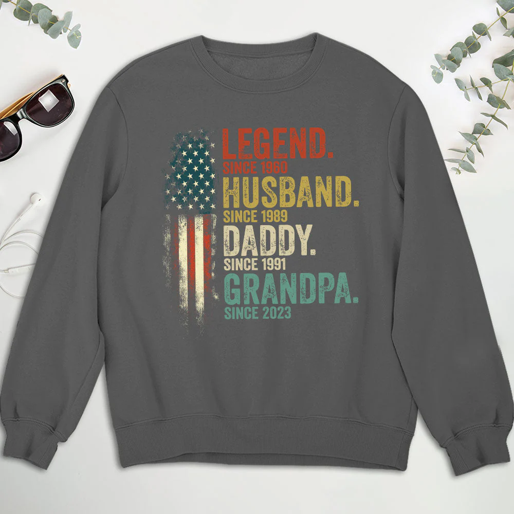 Daddy Is A Legend Version 2 - Personalized Custom Shirt - Image 4