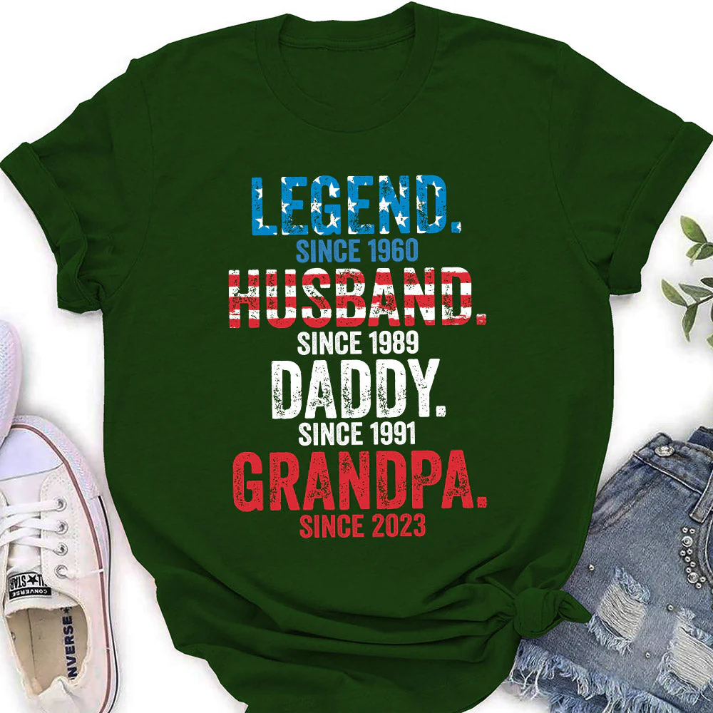 Daddy Is A Legend Version 3 - Personalized Custom Shirt - Image 3