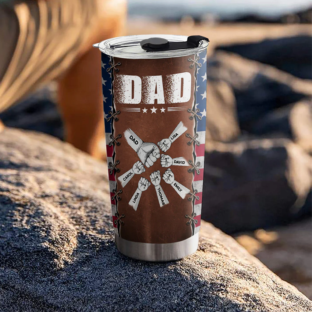 Daddy Power - Personalized Custom Tumbler - Image 4