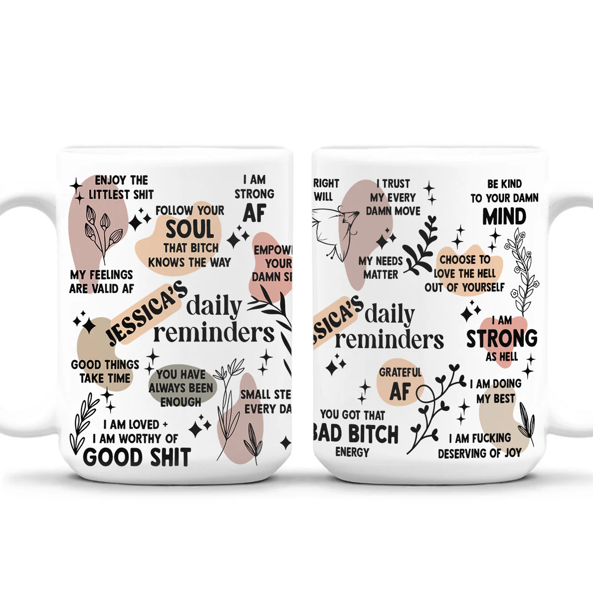 Daily Affirmation - Personalized Custom Coffee Mug - Image 5