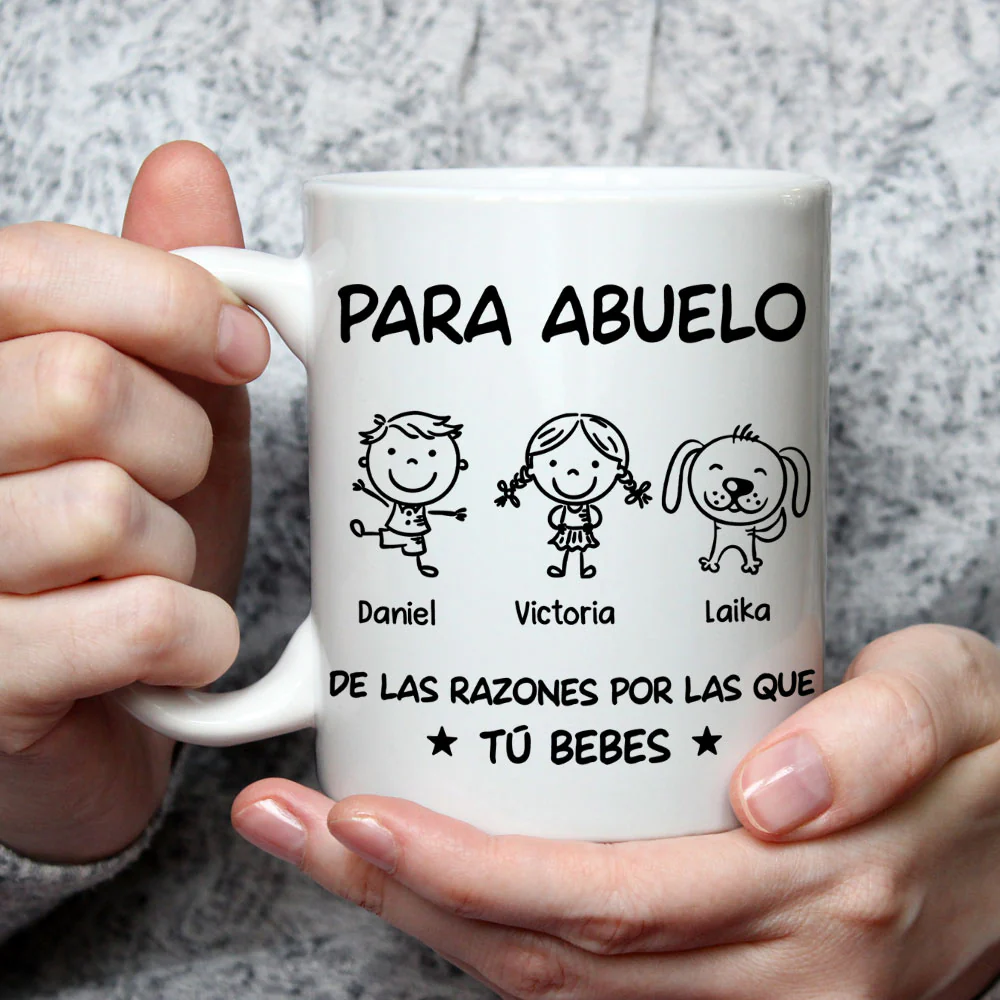 De la razón por la que tú bebes - Taza Personalizada de Café - Image 3