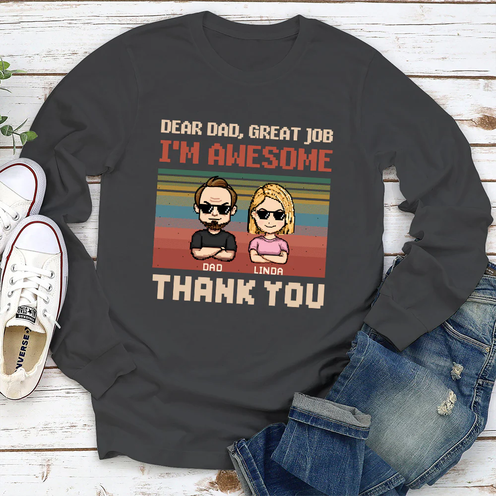 Dear Father I Am Awesome - Personalized Custom Shirt - Image 7
