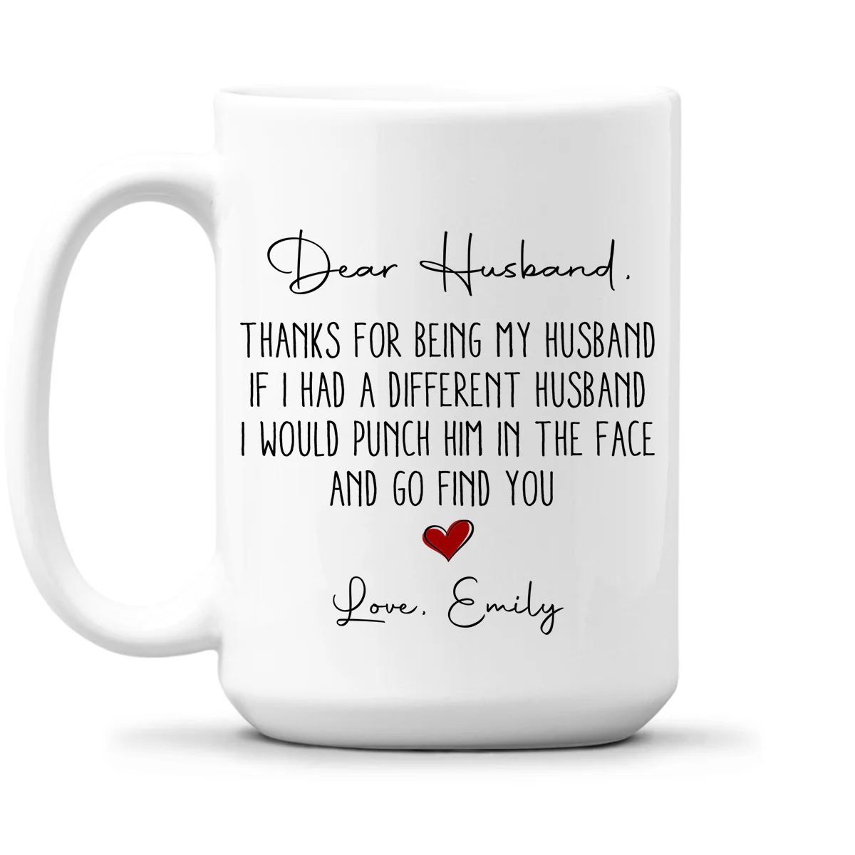 Dear Husband - Personalized Custom Coffee Mug - Image 2