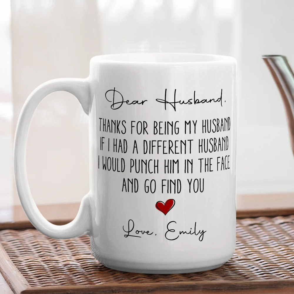 Dear Husband - Personalized Custom Coffee Mug - Image 5
