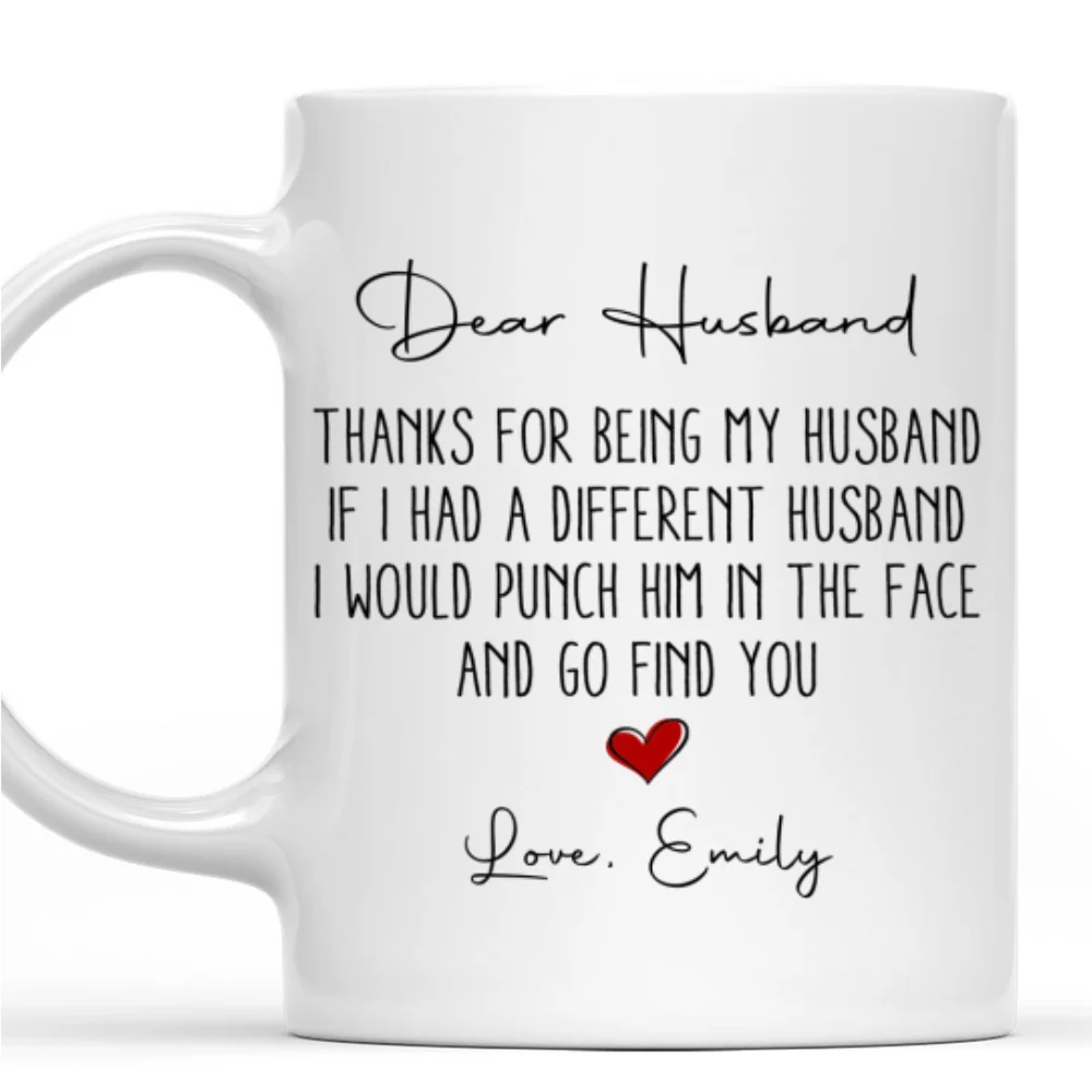 Dear Husband - Personalized Custom Coffee Mug - Image 7