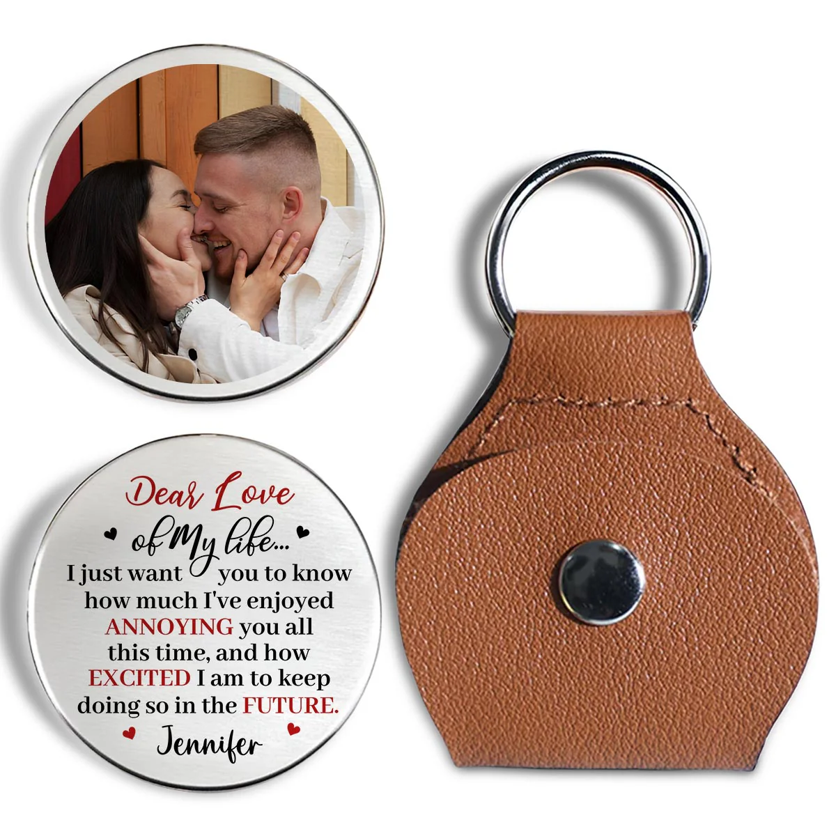 Dear Love Of My Life - Personalized Custom Pocket Hug