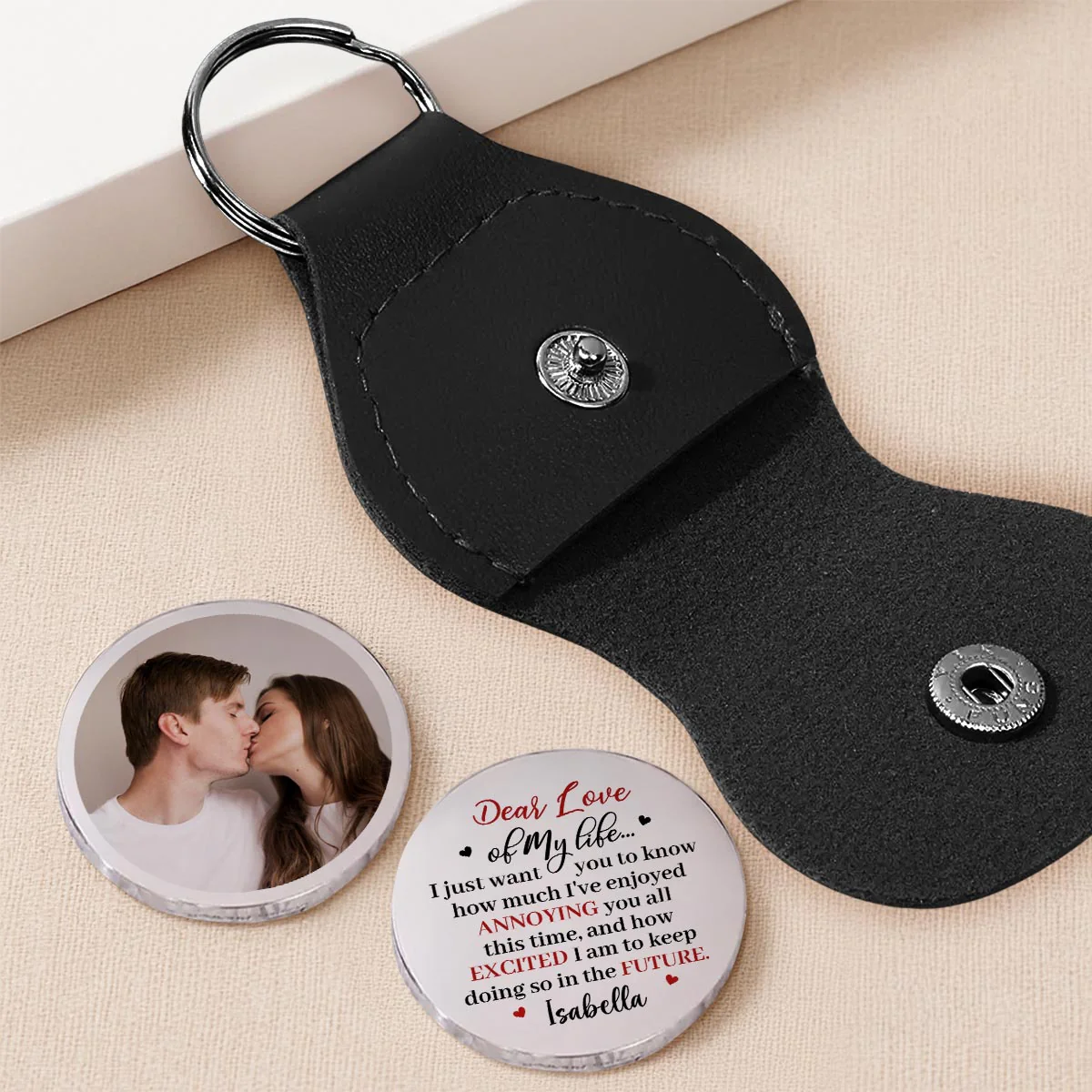 Dear Love Of My Life - Personalized Custom Pocket Hug - Image 4