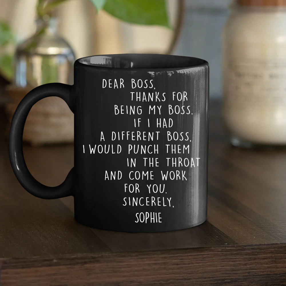 Dear My Boss - Personalized Custom Coffee Mug - Image 3