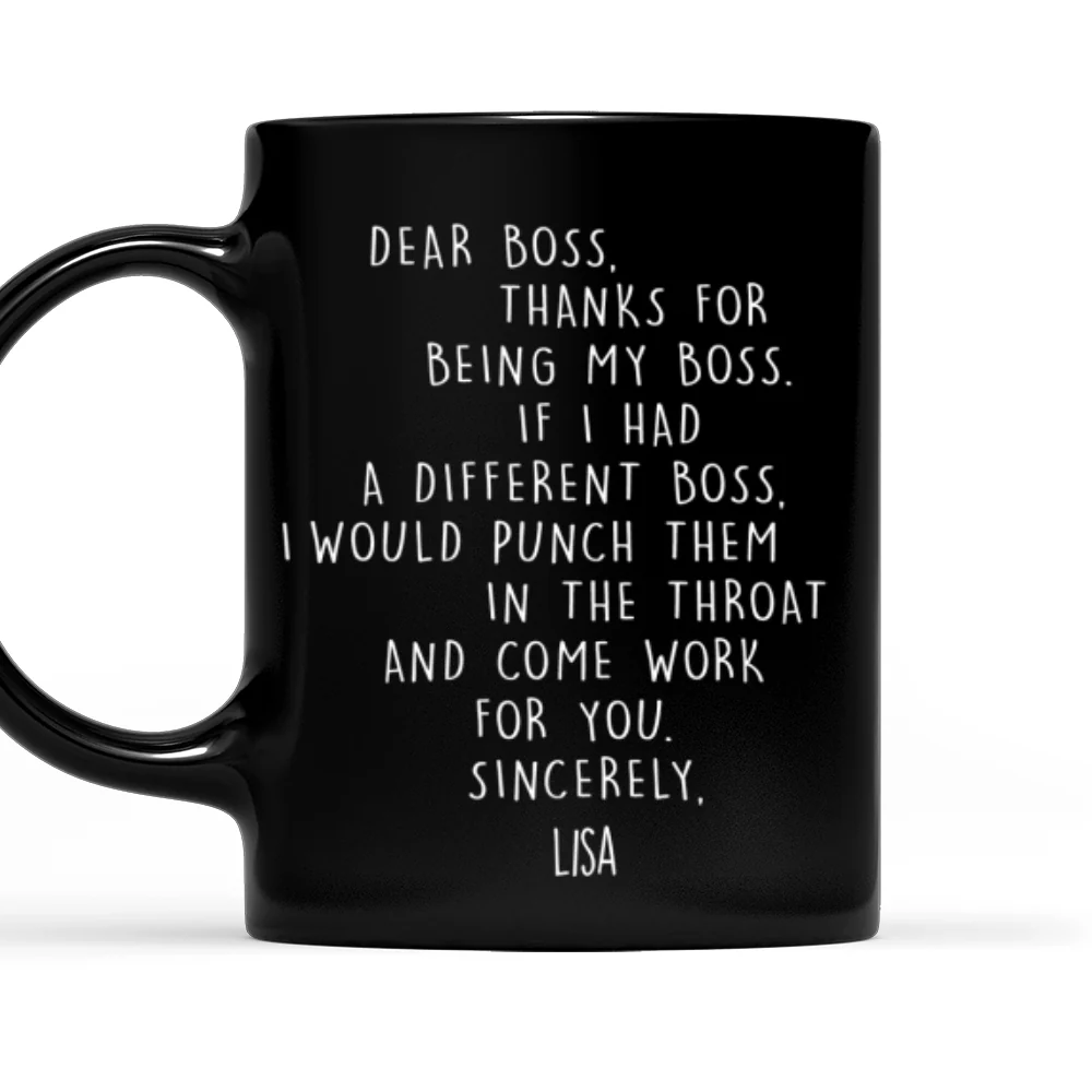 Dear My Boss - Personalized Custom Coffee Mug - Image 7