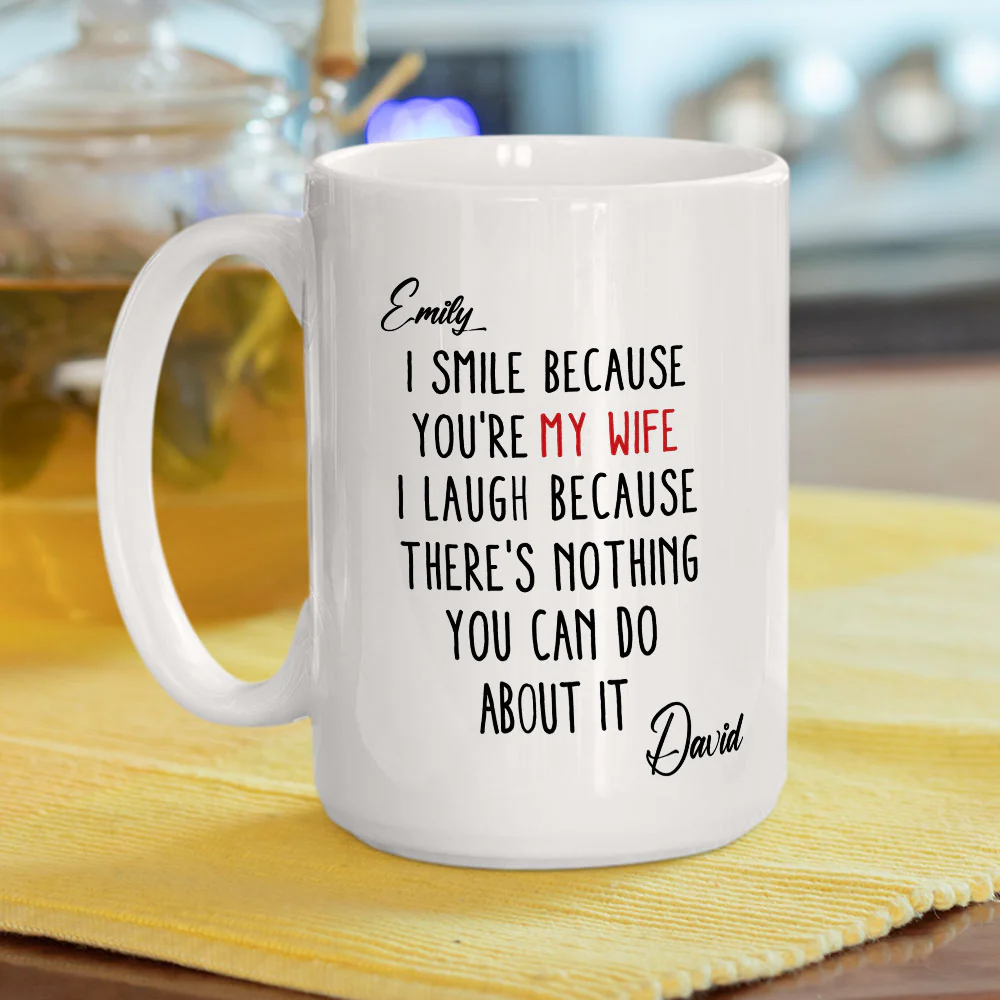 Dear My Husband - Personalized Custom Coffee Mug - Image 4