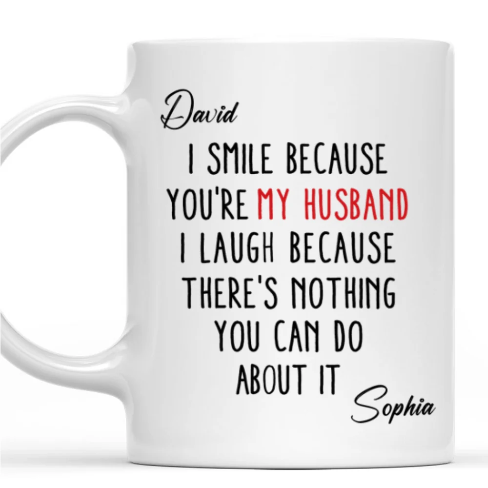 Dear My Husband - Personalized Custom Coffee Mug - Image 7