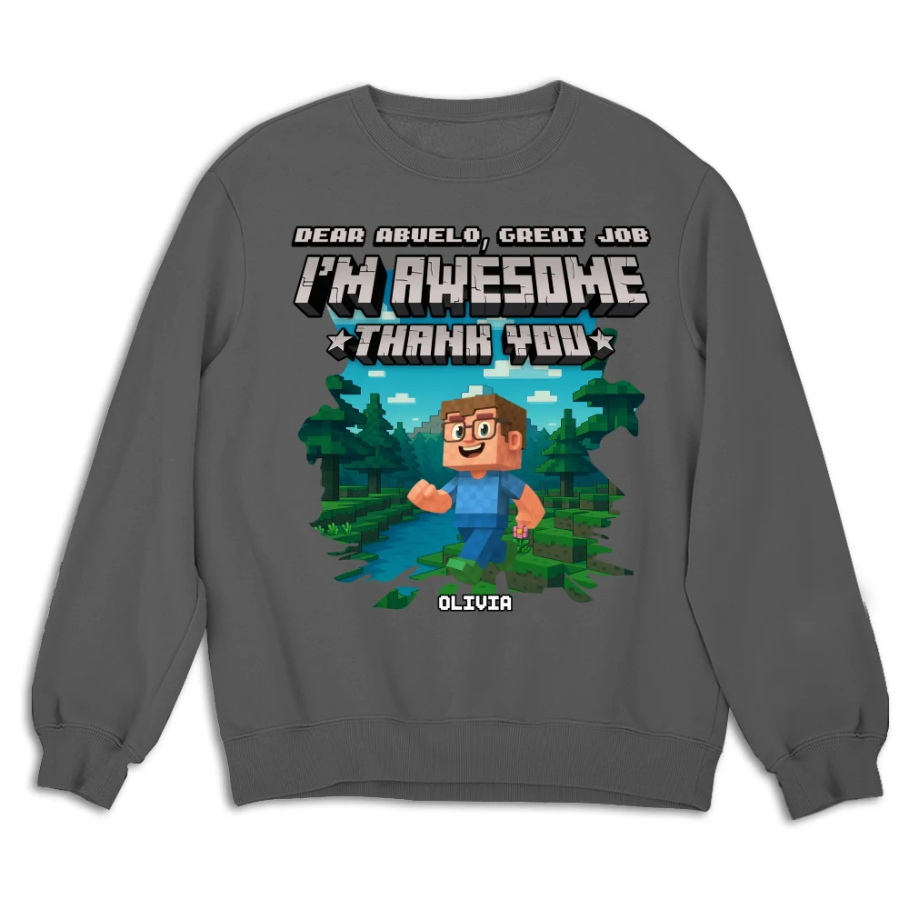 Dear Papa We Are Awesome - Personalized Custom Shirt - Image 13