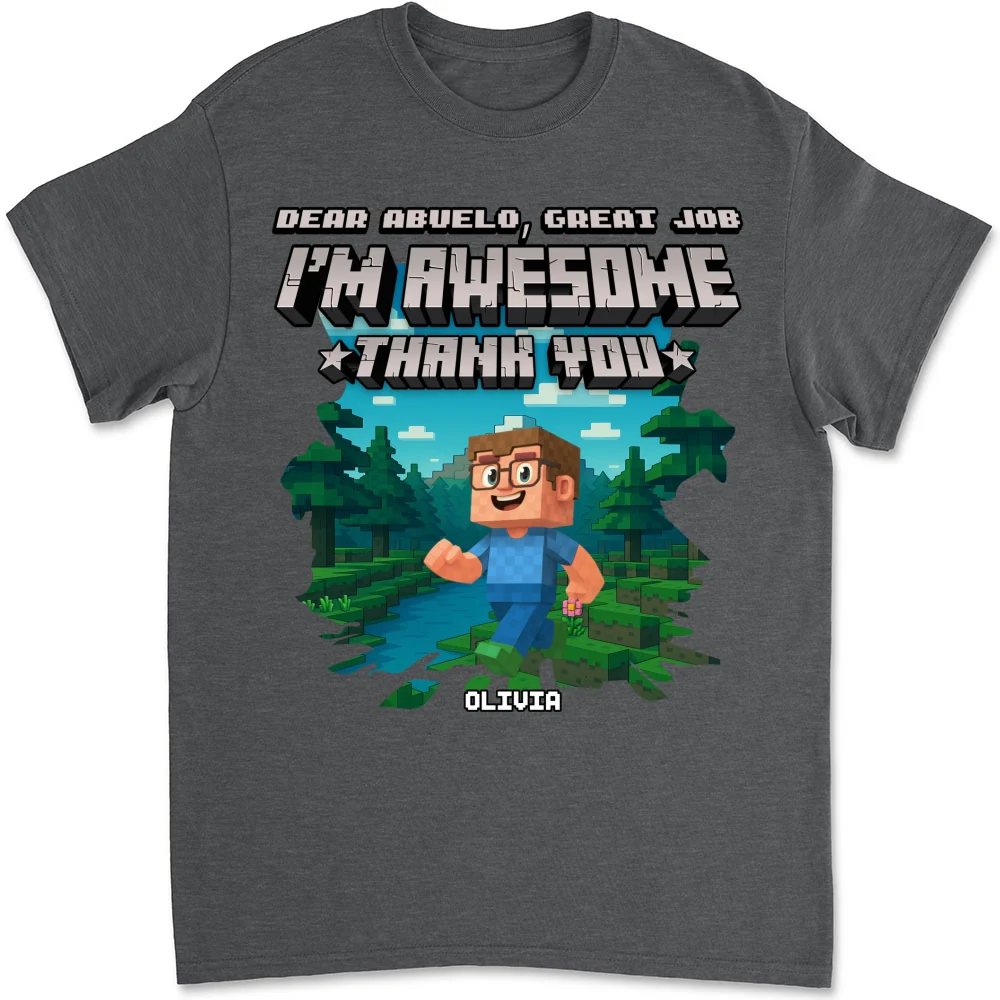 Dear Papa We Are Awesome - Personalized Custom Shirt - Image 6