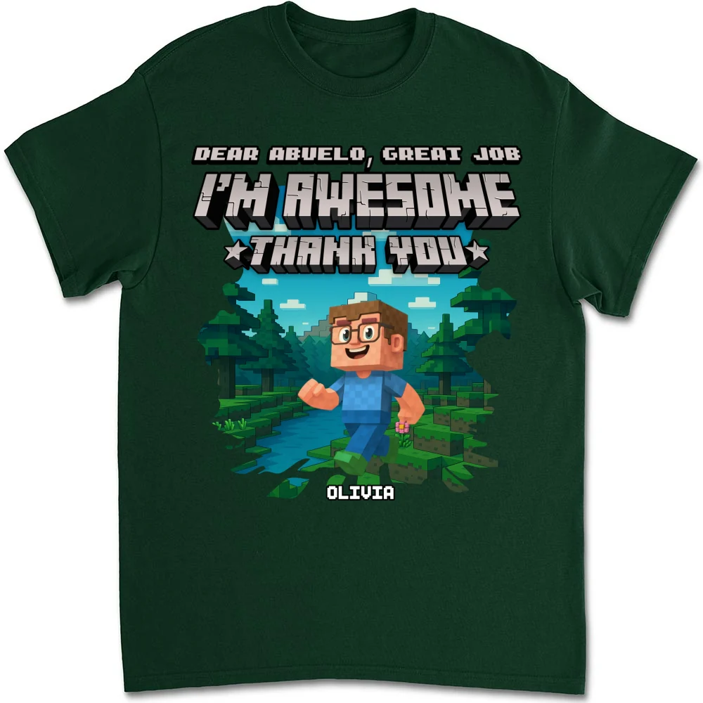 Dear Papa We Are Awesome - Personalized Custom Shirt - Image 7