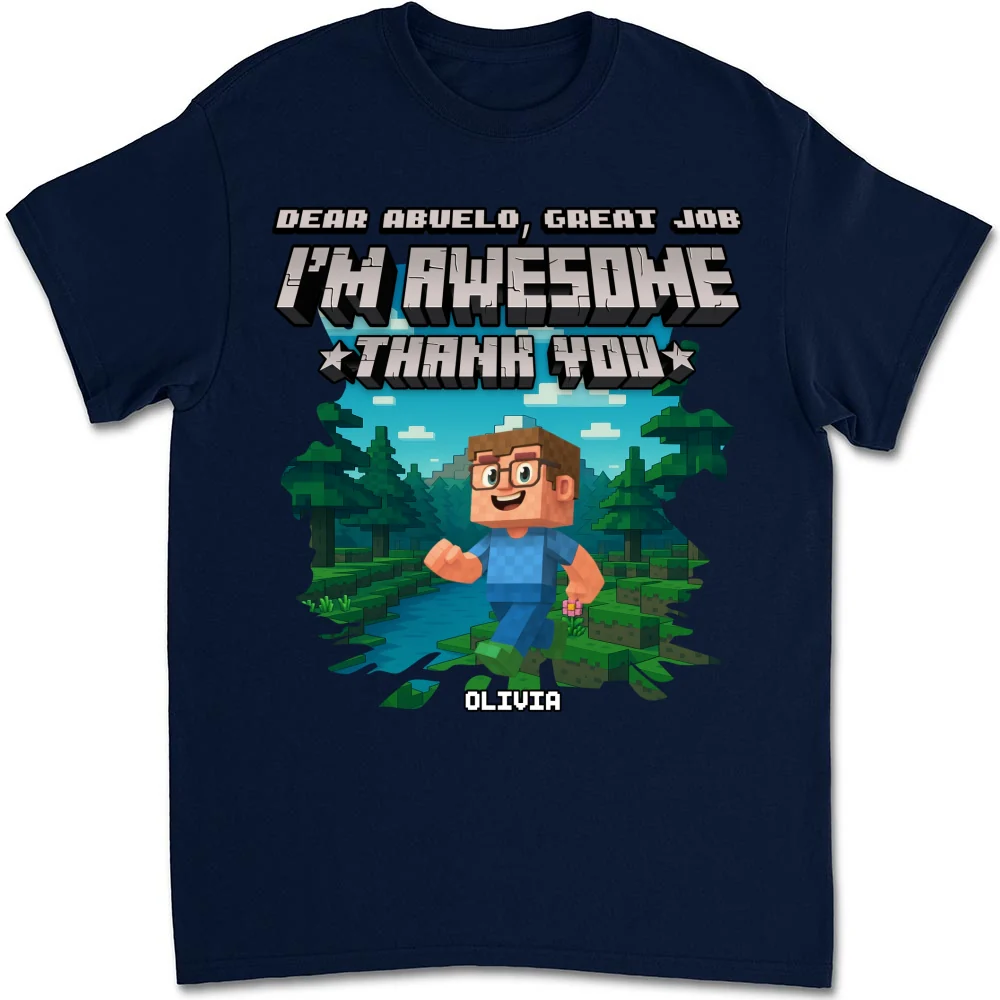 Dear Papa We Are Awesome - Personalized Custom Shirt - Image 8
