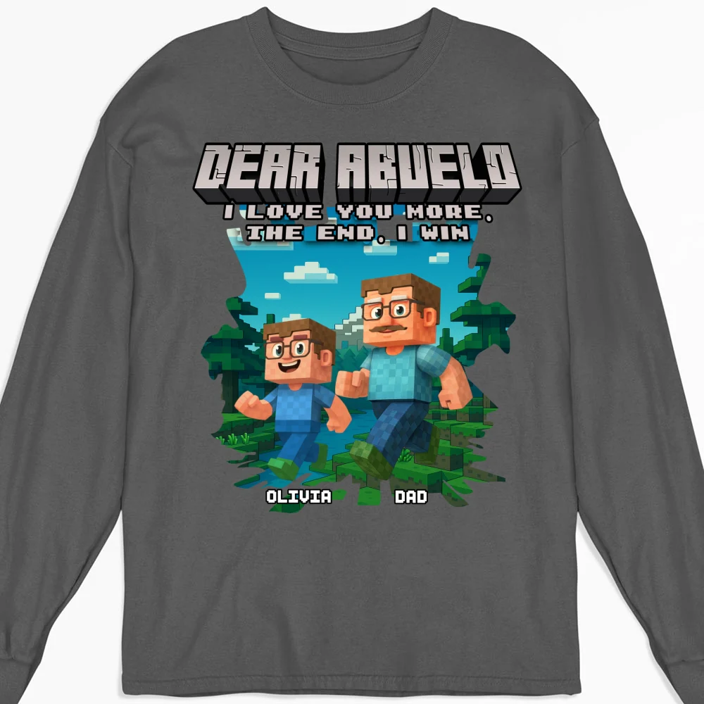 Dear Papa We Love You - Personalized Custom Shirt - Image 10
