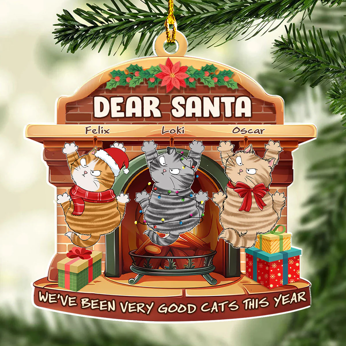 Dear Santa - Personalized Custom Acrylic Ornament - Image 4