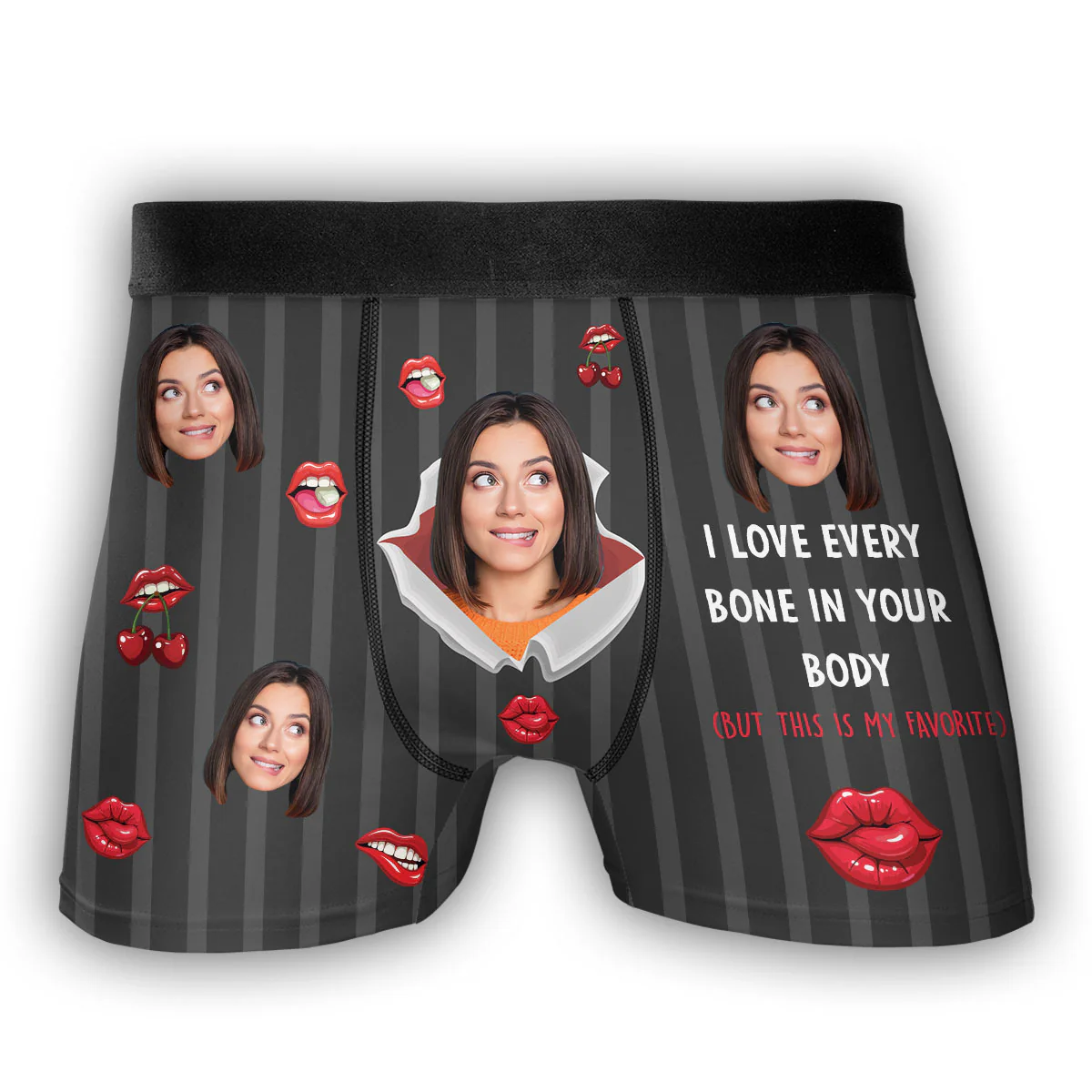 Definitely My Favorite Bone - Personalized Photo Men's Boxer Briefs