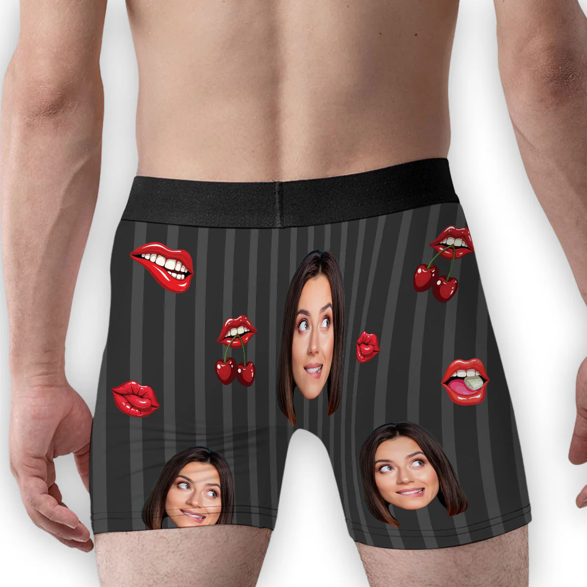 Definitely My Favorite Bone - Personalized Photo Men's Boxer Briefs - Image 3