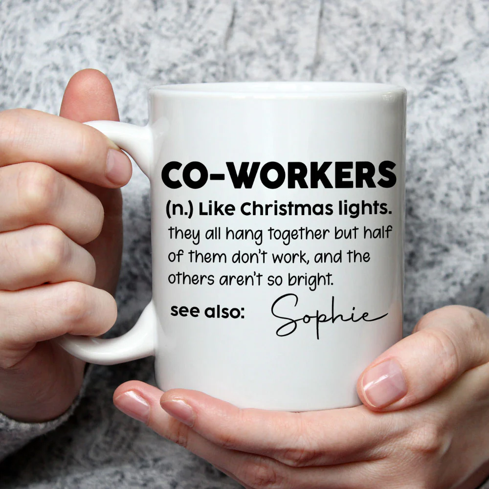 Definition A Coworker - Personalized Custom Coffee Mug - Image 3