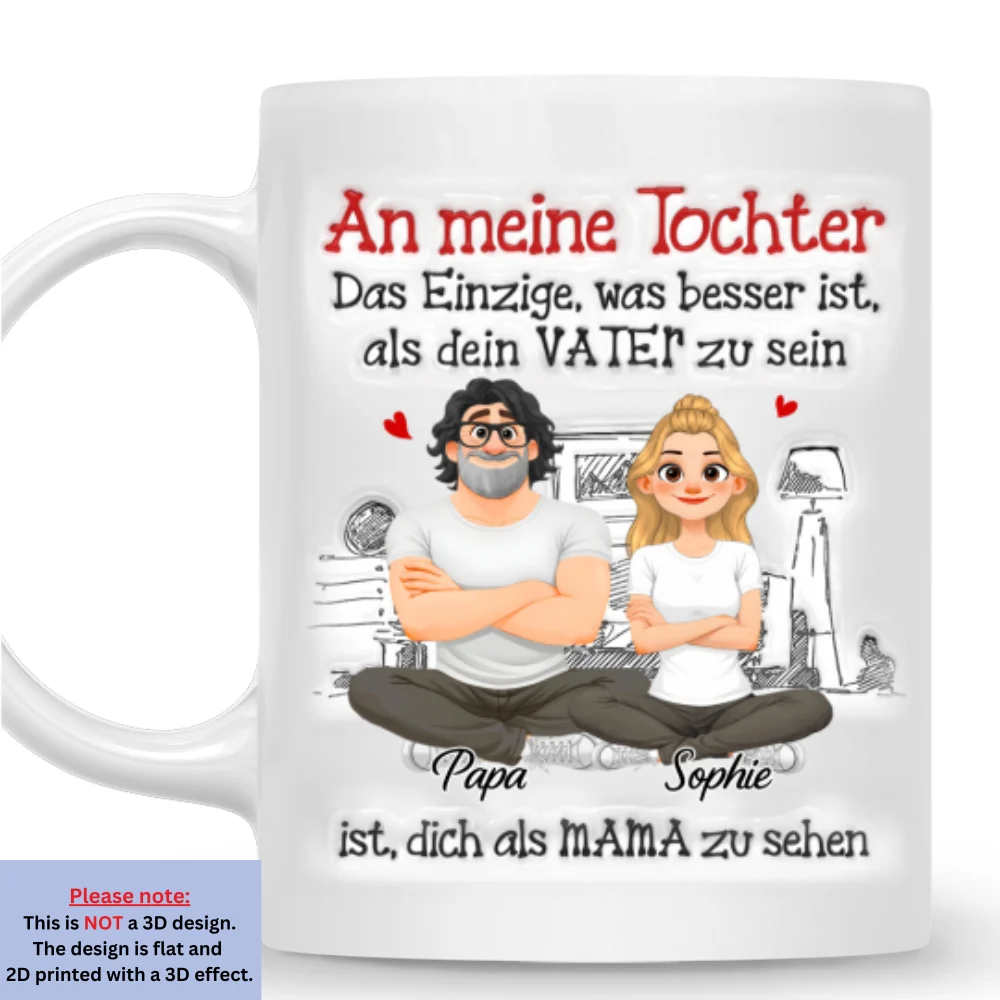 Dein Vater Sein - Personalisierte Tasse mit 3D-Aufblaseffekt - Image 7