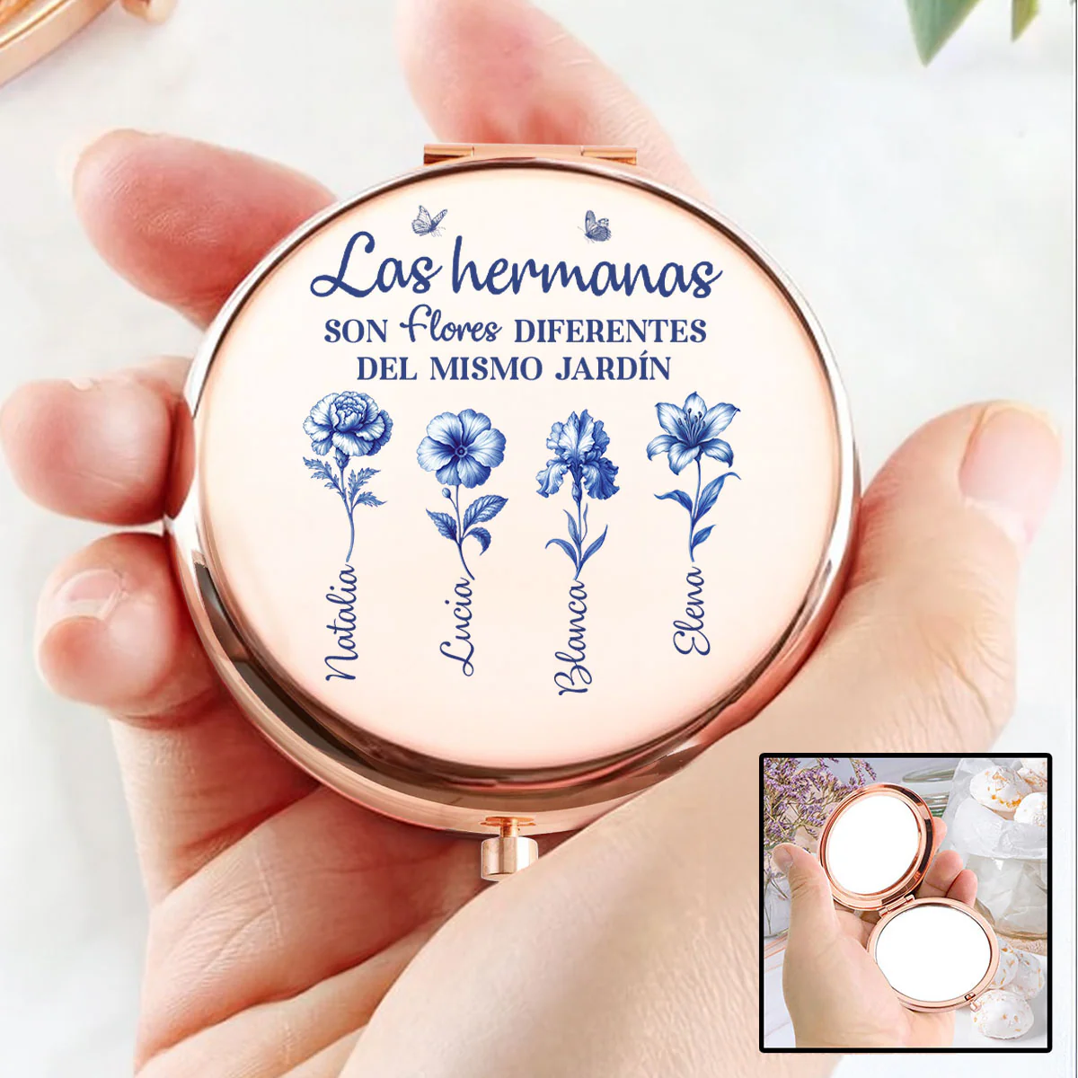 Del Mismo Jardín - Espejo compacto personalizado