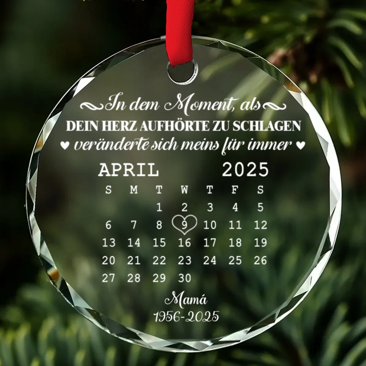 Der Moment - Personalisierter Glasanhänger - Image 6