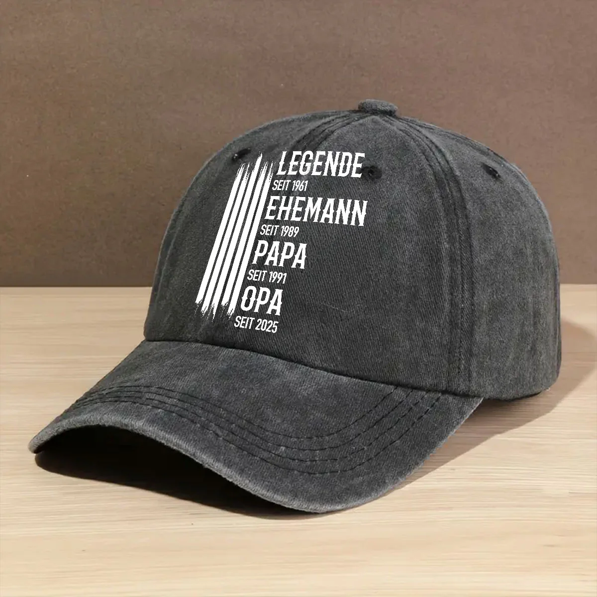 Die Originale Legende - Personalisierte Custom Vintage-Washed Denim-Kappe - Image 2