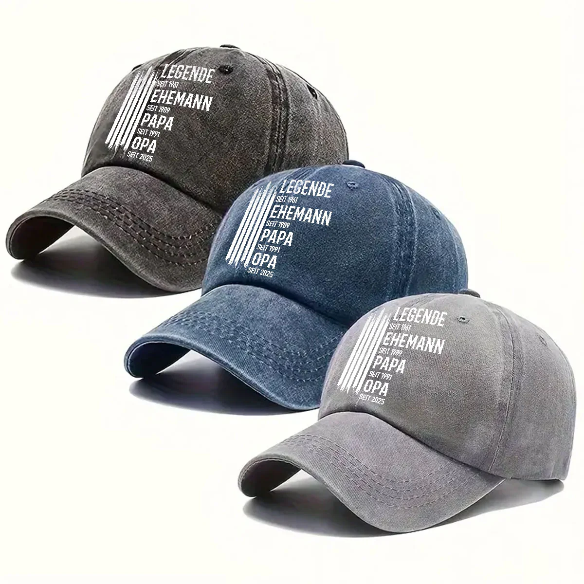 Die Originale Legende - Personalisierte Custom Vintage-Washed Denim-Kappe - Image 4