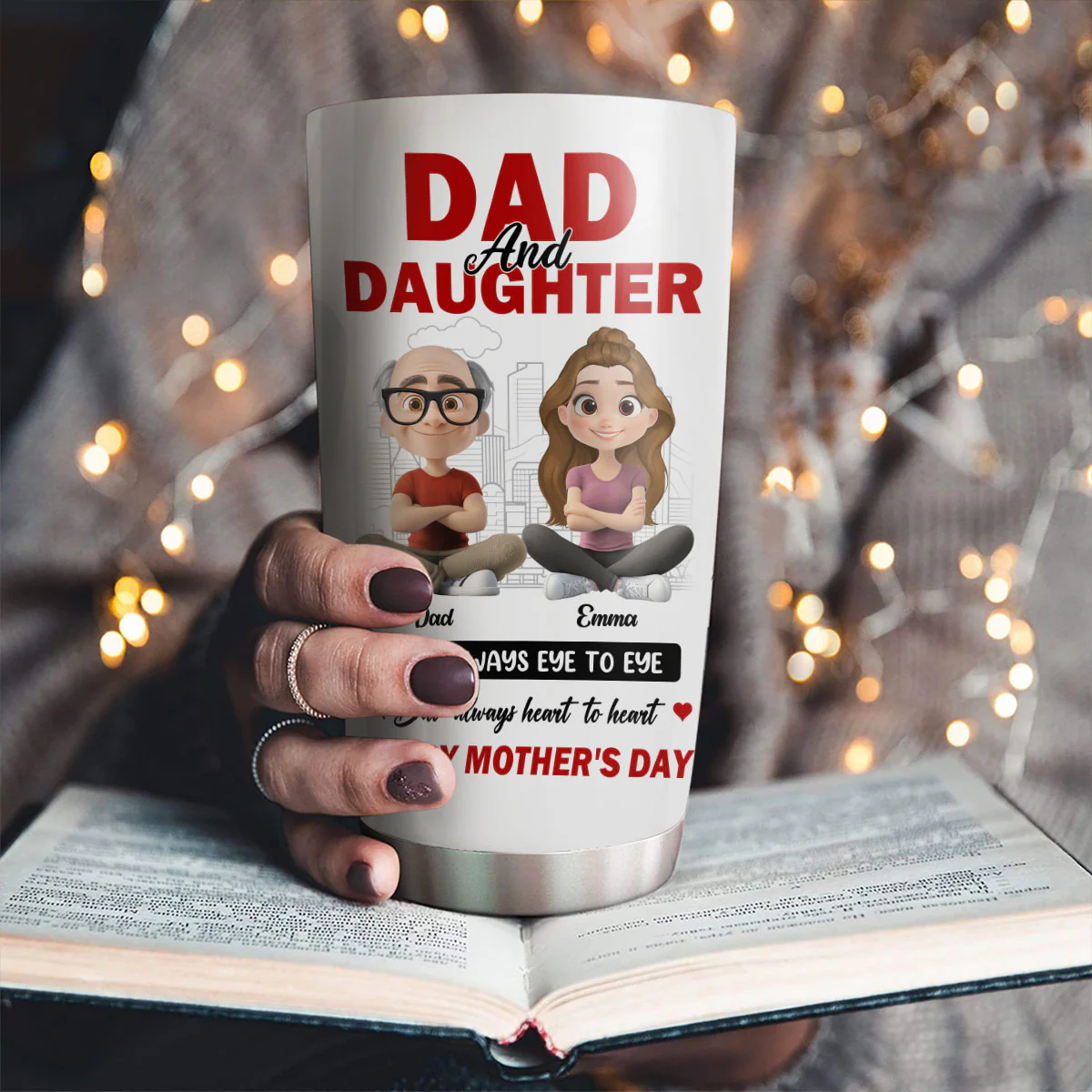 Different Minds One Loving Bond - Personalized Custom Tumbler - Image 5