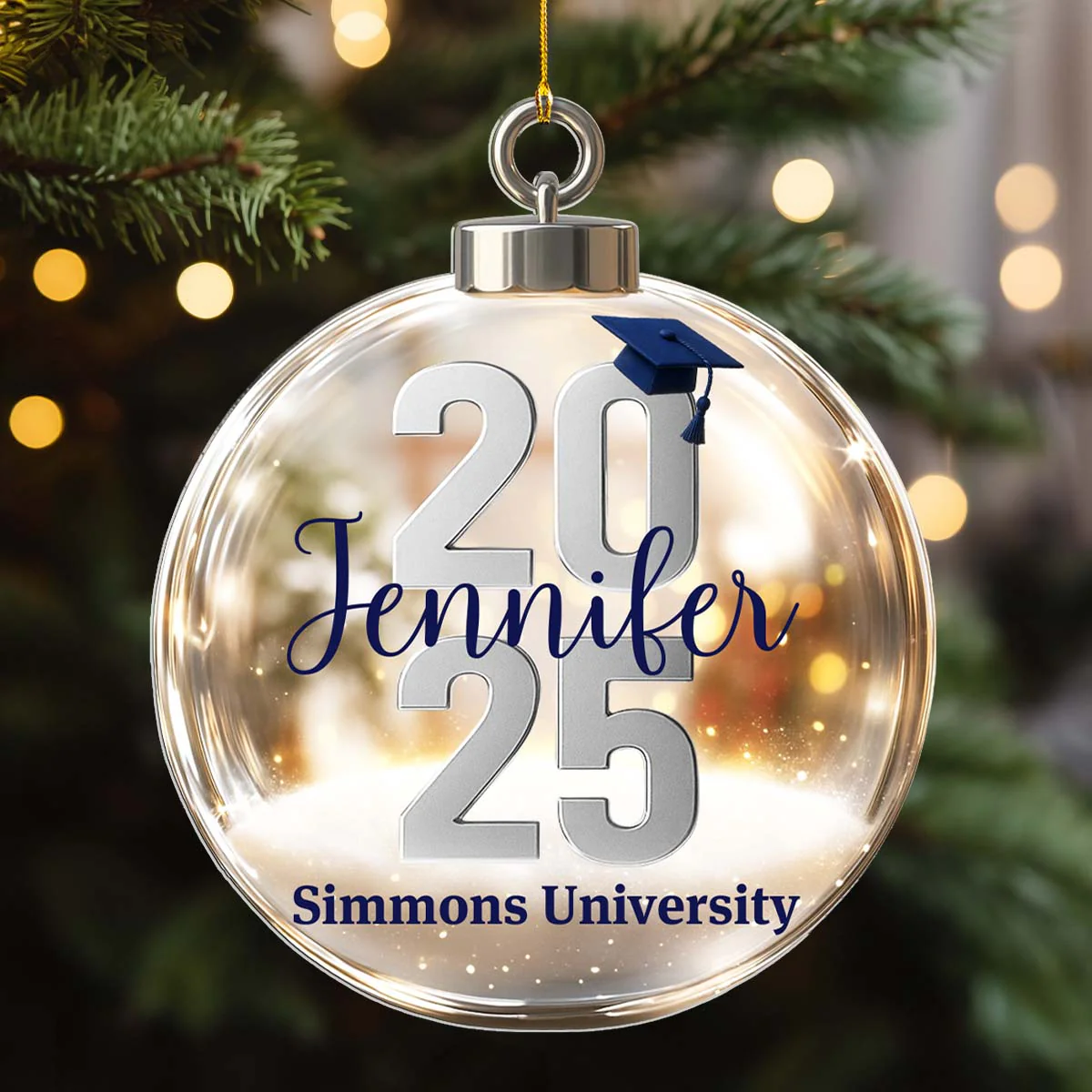 Diploma In Hand - Personalized Custom 3D Effect Acrylic Ornament - Image 2