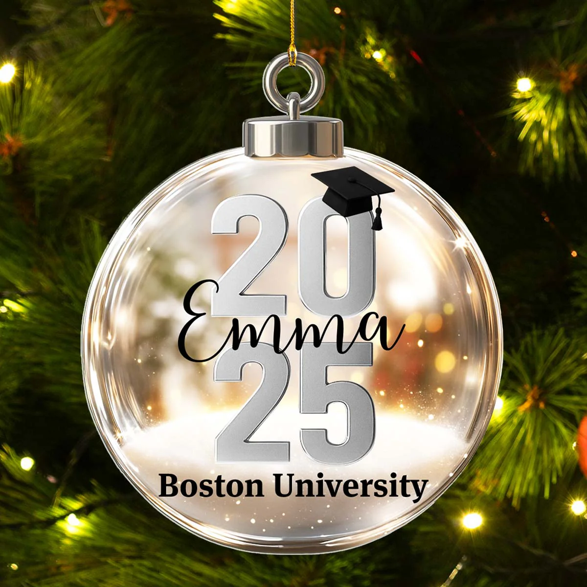 Diploma In Hand - Personalized Custom 3D Effect Acrylic Ornament - Image 5