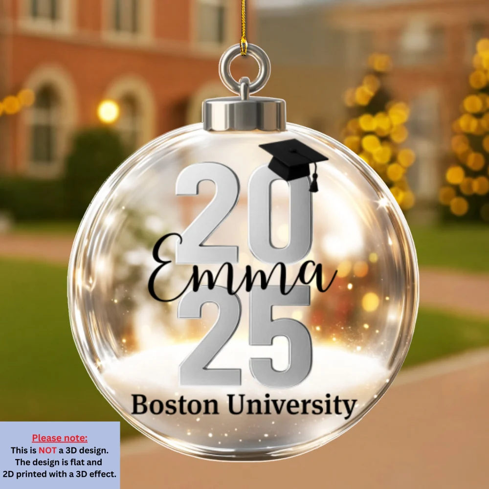 Diploma In Hand - Personalized Custom 3D Effect Acrylic Ornament - Image 7